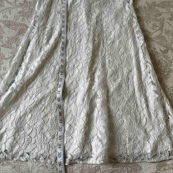Tommy Hilfiger Lace Overlay Floral Dress in White  Size 4 - Picture 11 of 11
